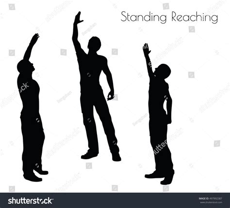 Eps Vector Illustration Man Standing Stock Vector Royalty Free