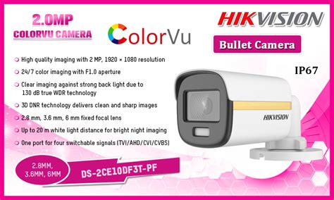 Ds Ce Df T Pf Hikvision Mp Colorvu Bullet Camera Sri Lanka