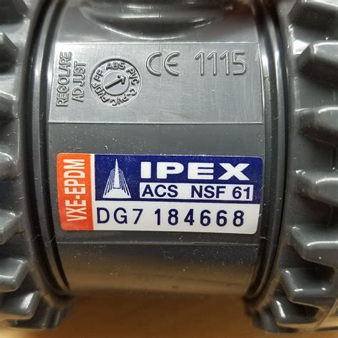 Ipex VXEBV106 1 1 4 True Union Ball Valve DXEAAVII02IP 353007 PVC