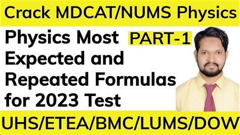 NED ECAT MDCAT Physics Formulas Phy Info L Important Formulas L Physics