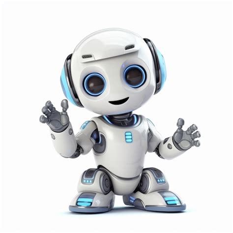 Premium AI Image | Cute mini smart robot toy artificial intelligence ...