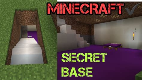 How To Make A Underground Secret Base In Minecraft Sr Gaming Youtube