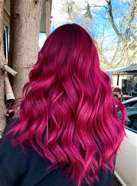 Idée Couleur Cheveux Pink Hair Dye Magenta Hair Colors Dark Pink Hair