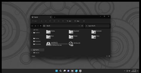 After Dark Blue v5 Theme for Windows 11 - SkinPack