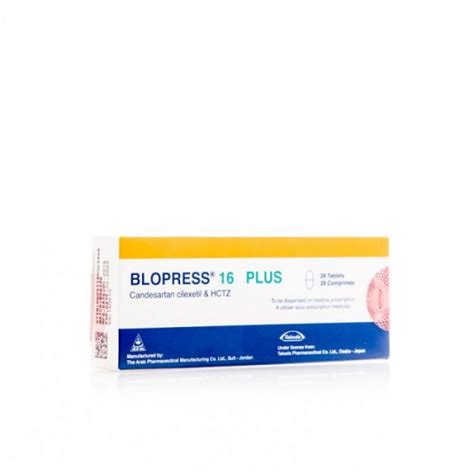 BLOPRESS PLUS 16MG 28 TAB - Gardenia Pharmacy