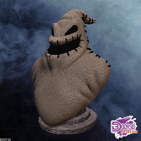 3d File Oogie Boogie Bust・3d Printable Model To Download・cults