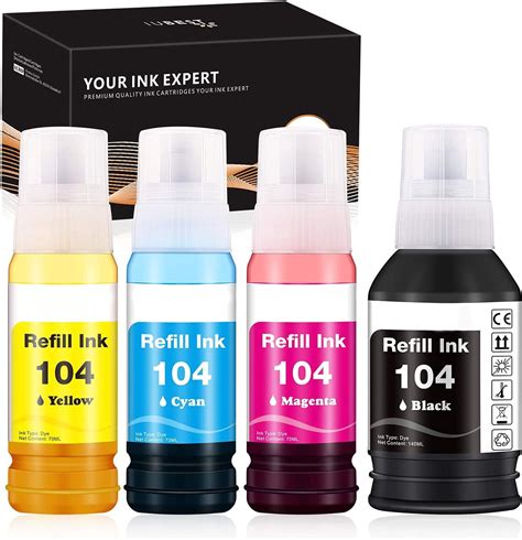 Iubest Compatible Pour Epson Ecotank Bouteille D Encre Pour