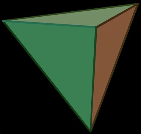 Cuántos lados tiene una pirámide de base triangular tetraedro Brainly lat