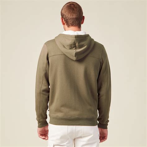 Sweat zippé à capuche taupe homme Vibs