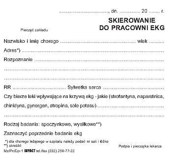 Mzpcdp Skierowanie Do Pracowni Ekg