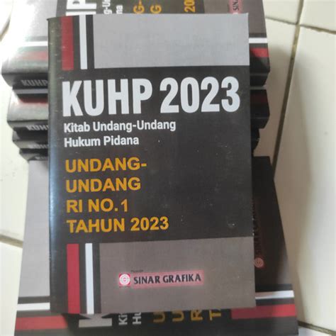 Jual Buku KUHP 2023 Undang Undang RI No 1 Tahun 2023 Jakarta Pusat