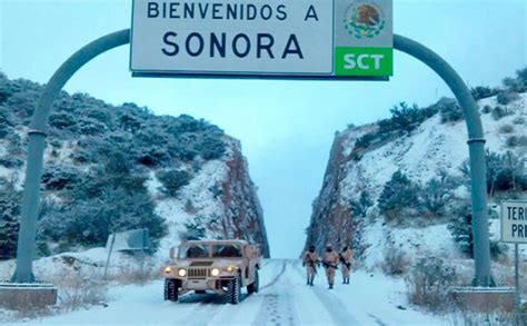 Por Nevada Cierran Accesos En Carreteras De Sonora Y Chihuahua