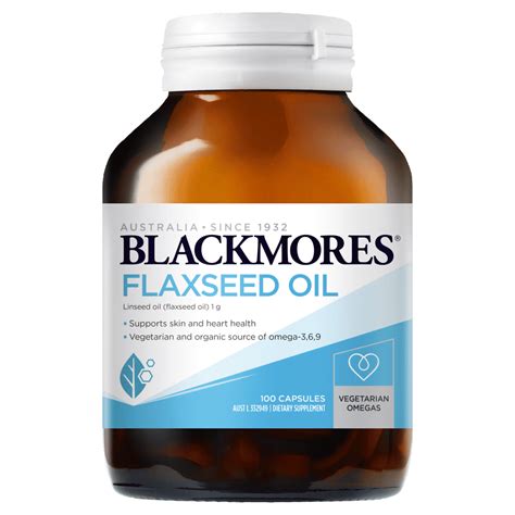 Blackmores Flaxseed Oil 100 Capsules Discount Chemist