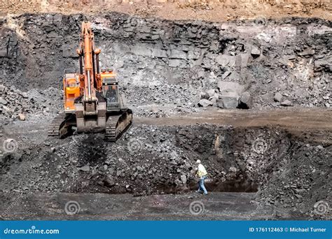 Open Pit Manganese Mining And Equipment Editorial Stock Photo Image