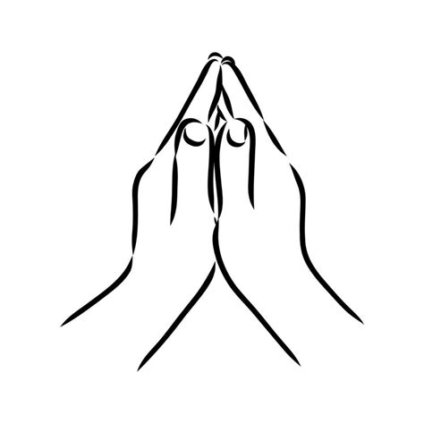 hands in prayer vector sketch 36522152 Vector Art at Vecteezy