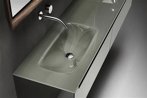 Edge Glass Bathroom Vanity Falper Italian Furniture