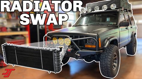 How To Replace A Radiator On A Jeep Cherokee Xj Youtube