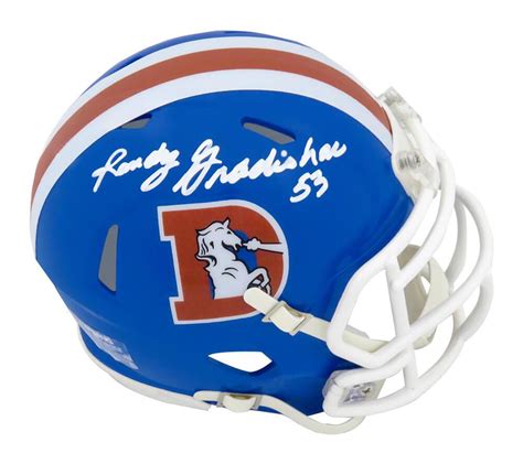 Randy Gradishar Signed Broncos Throwback Speed Mini Helmet (Schwartz ...