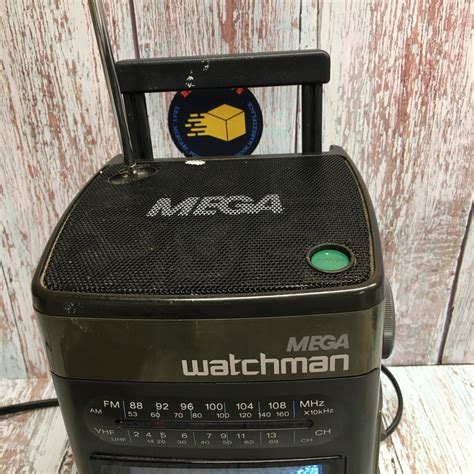 Vintage Sony MEGA Watchman Television FD 510 Portable B W TV FM AM