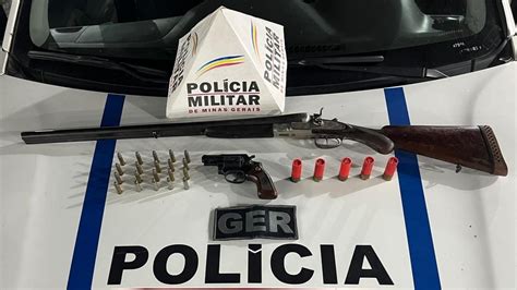 Idoso é Preso Com Armas De Fogo E Munições Em São Sebastião Do Oeste