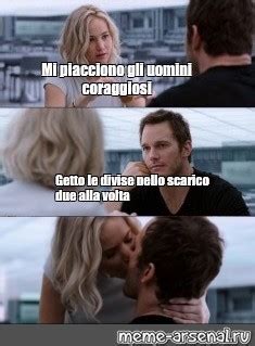 Сomics meme Mi piacciono gli uomini coraggiosi Getto le divise nello