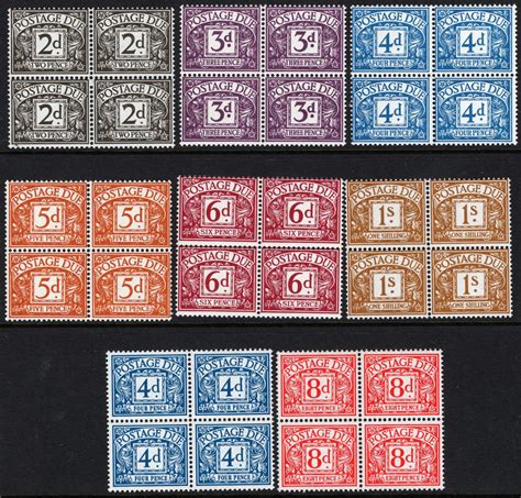 Sg D69 D76 POSTAGE DUE Blocks Of 4 UNMOUNTED MINT Andrew Vaughan