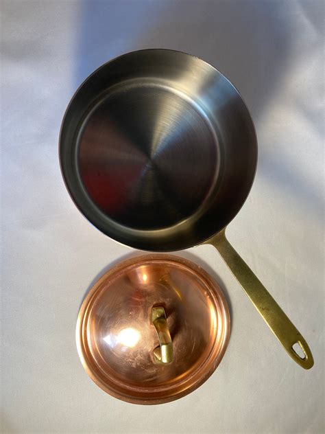 Vintage Copper Revere Ware 1 Quart Pot With Lid Etsy