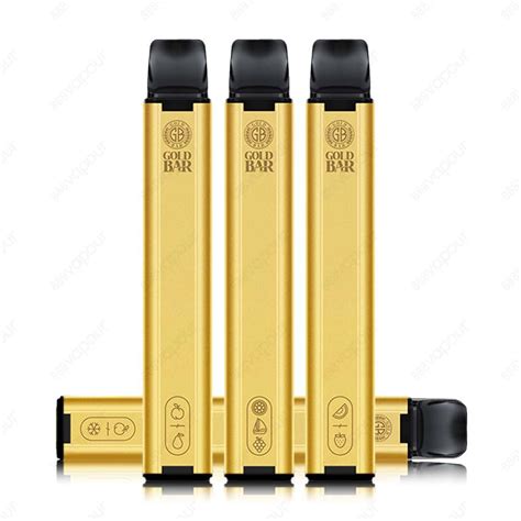 Gold Bar Disposable Vape Kit 10 For £35