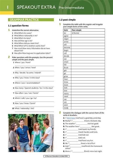 Speakout Pre Intermediate Nd Grammar Extra With Key