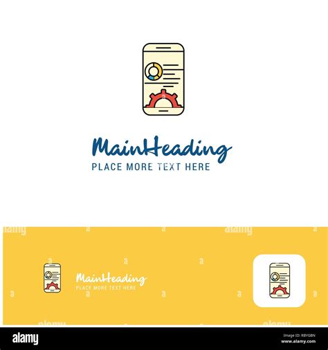 Creative Mobile Setting Logo Design Flat Color Logo Place For Tagline