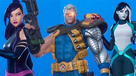 Fortnite New X Force Cable Domino Psylocke And Deadpool Skins Revealed