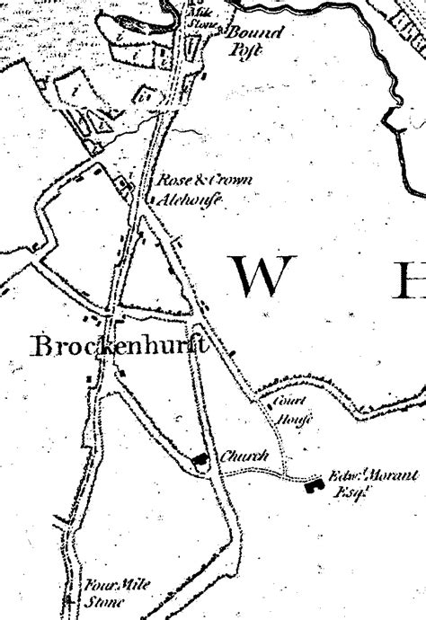 Richardson King And Driver Map Brockenhurst Parish Church