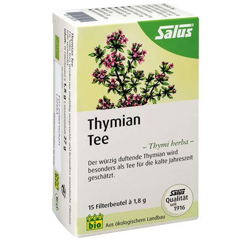 Thymian Tee Kraeutertee Thymi Herba Bio Salus 15 St Shop Apothekeat