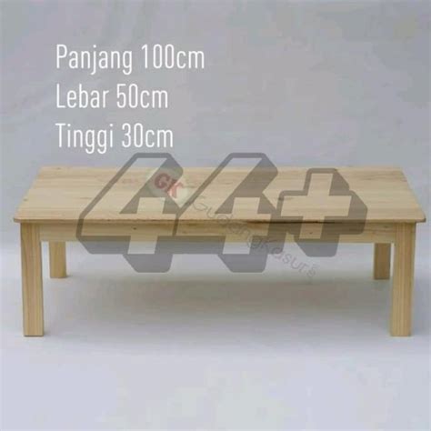 Jual Meja Lesehan Kayu Jati Belanda 100 Axtie Shopee Indonesia