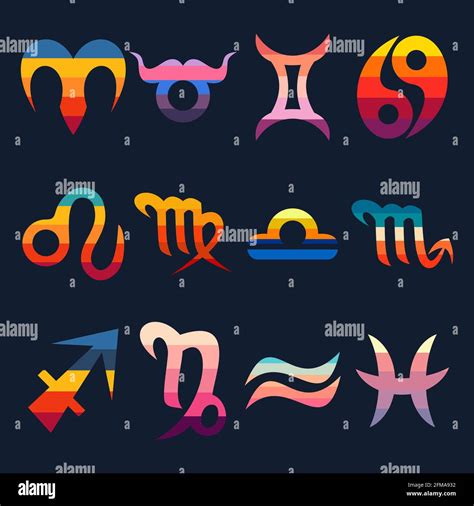 Zodiac signs retro vector illustration Stock Vector Image & Art - Alamy