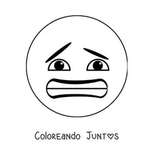 Dibujos De Emojis De Miedo Para Colorear Gratis Coloreando Juntos