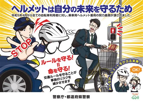 頭部の保護が重要です ～自転車用ヘルメットと頭部保護帽～｜警察庁webサイト