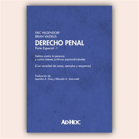 Derecho Penal Editorial Ad Hoc S R L