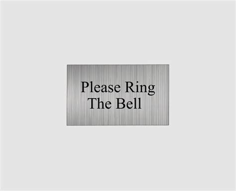 Please Ring The Bell Door Sign