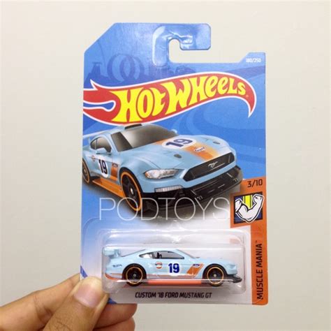 Hot Wheels Custom Ford Mustang Gt Shopee Malaysia