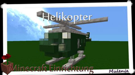 Minecraft Helikopter Einrichten In Minecraft Youtube