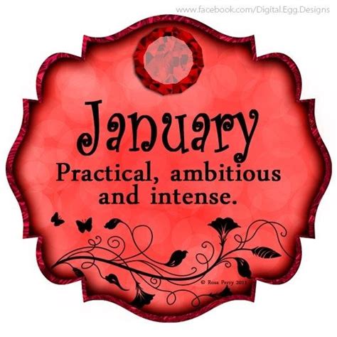 January Emblem January Birth Stone Birth Symbols Months In A Year