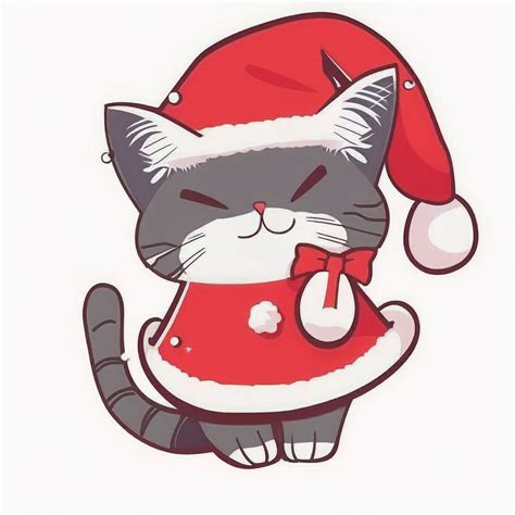 Free Christmas cat clip art, Download Free Christmas cat clip art png ...