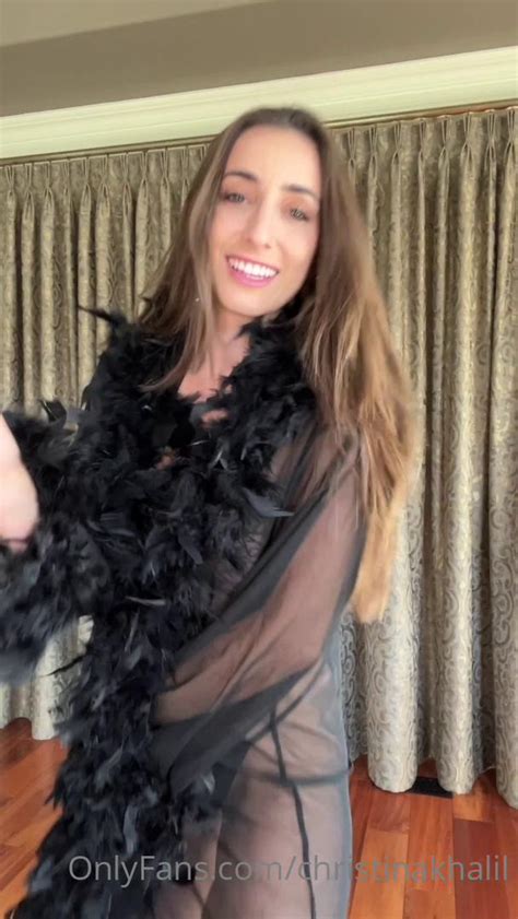 Christina Khalil See Through Robe Lingerie Onlyfans Video Leaked