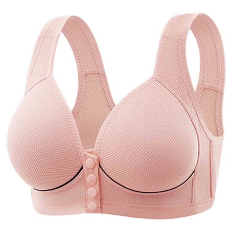 Htnbo Everyday Bras For Older Women Full Coverage Bra For Seniors Front Closure Comfort Push