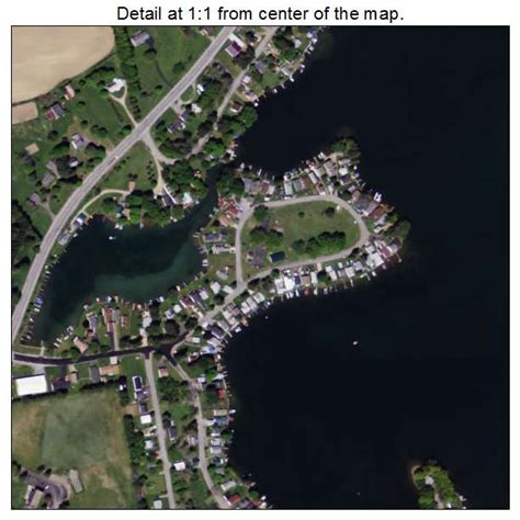 Aerial Photography Map Of Lime Lake Machias Ny New York