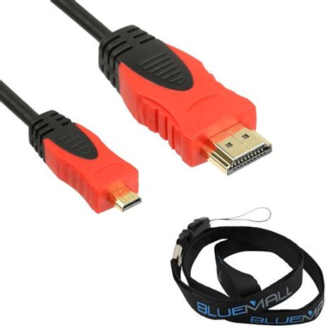 Buy EZOWare 10FT Micro HDMI To HDMI Cable Black Red For Nikon COOLPIX