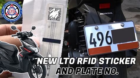 Lto New Rfid Sticker And Plate Number Installation For Honda Beat Fi