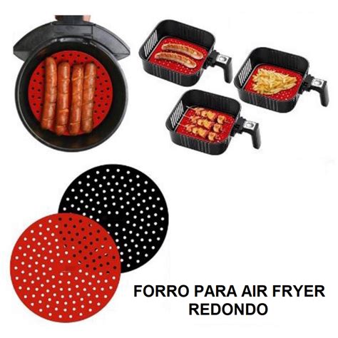 Forro Tapete Em Silicone Para Air Fryer Cm Fritadeira El Trica