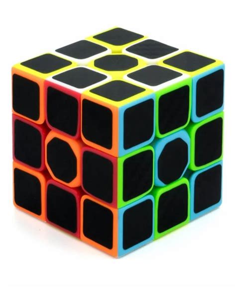 Akn Toys 3x3 Fantasy Speedcube Carbon Fiber Magic Speed Cube Puzzle